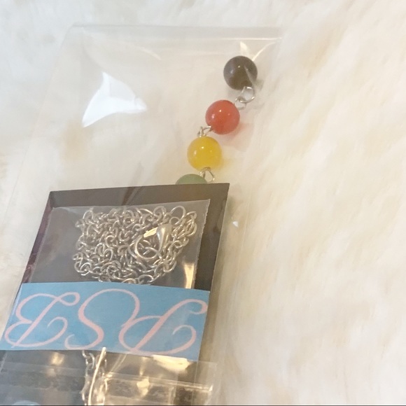 Beaded Pendant Chakra Rainbow Necklace - Picture 6 of 6